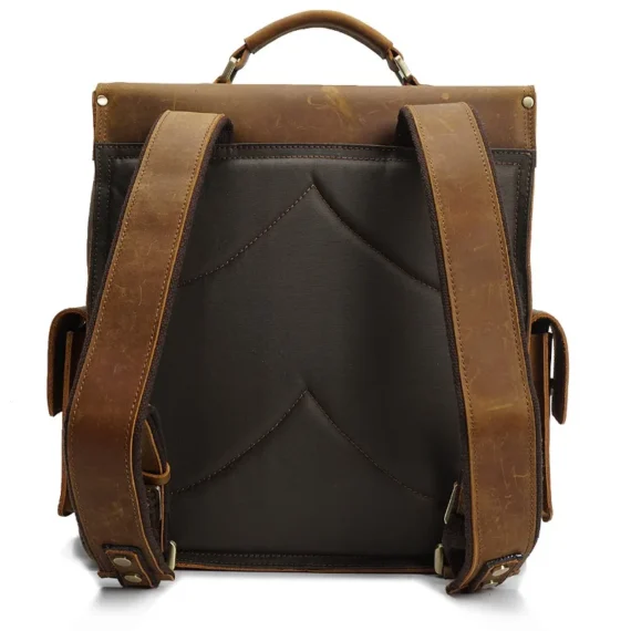 G-FAVOR Men’s Genuine Leather Vintage Backpack