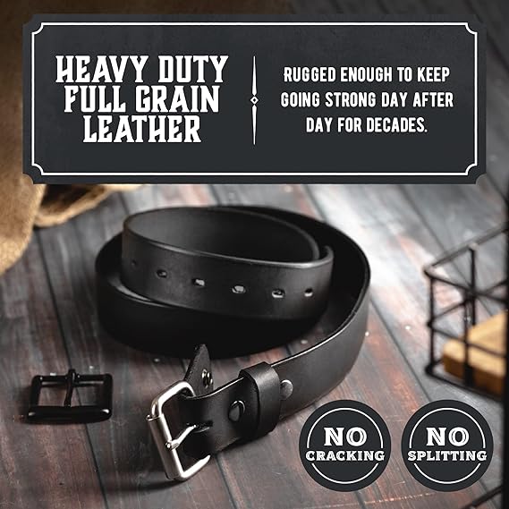 No Buckle Leather Belt Strap