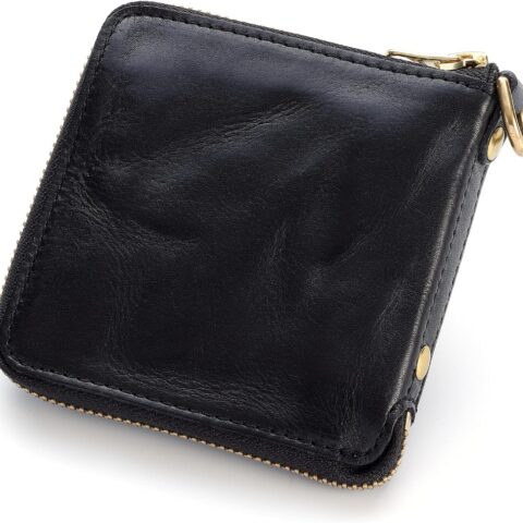 Vintage Zipper Bifold Wallet