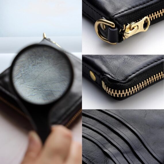 Vintage Zipper Bifold Wallet